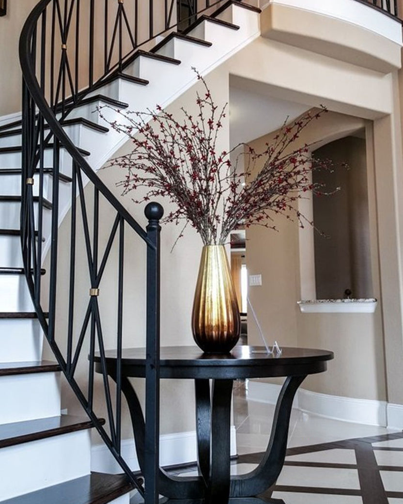 Dark Red Rails Midnight Cross Stair Railing in Lahore Pakistan