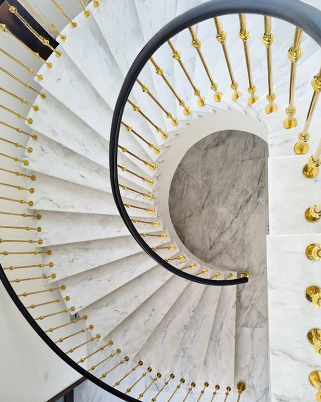Gilded Ascent Stair Railing