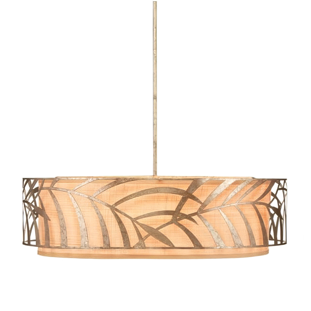 Leafy Drum Chandelier
